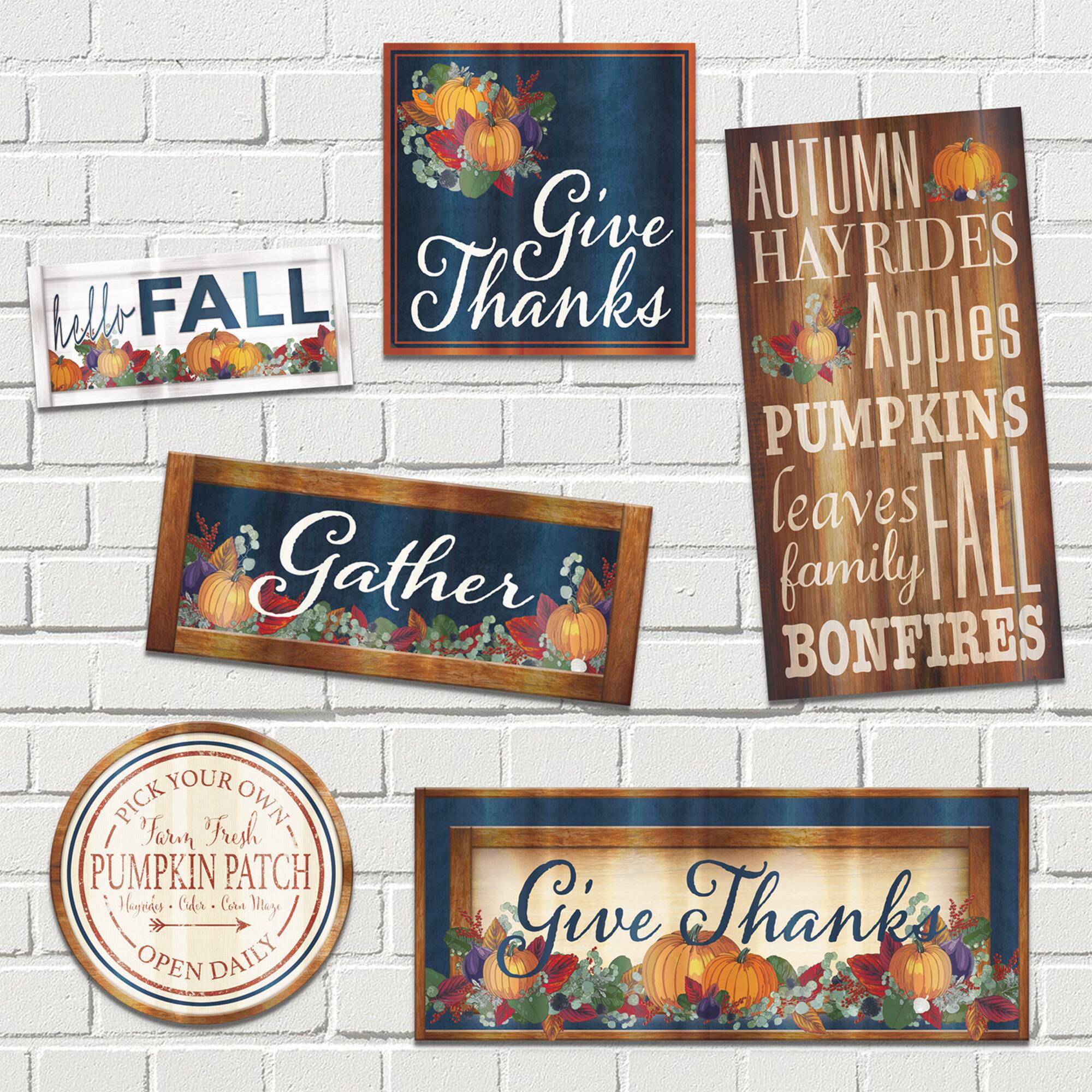 Beistle Foil Fall Thanksgiving Cutouts, 6ct.